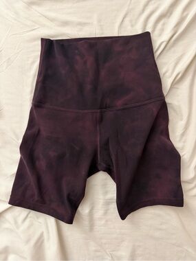 lululemon athletica High-Rise Bike Shorts in Deep Plum